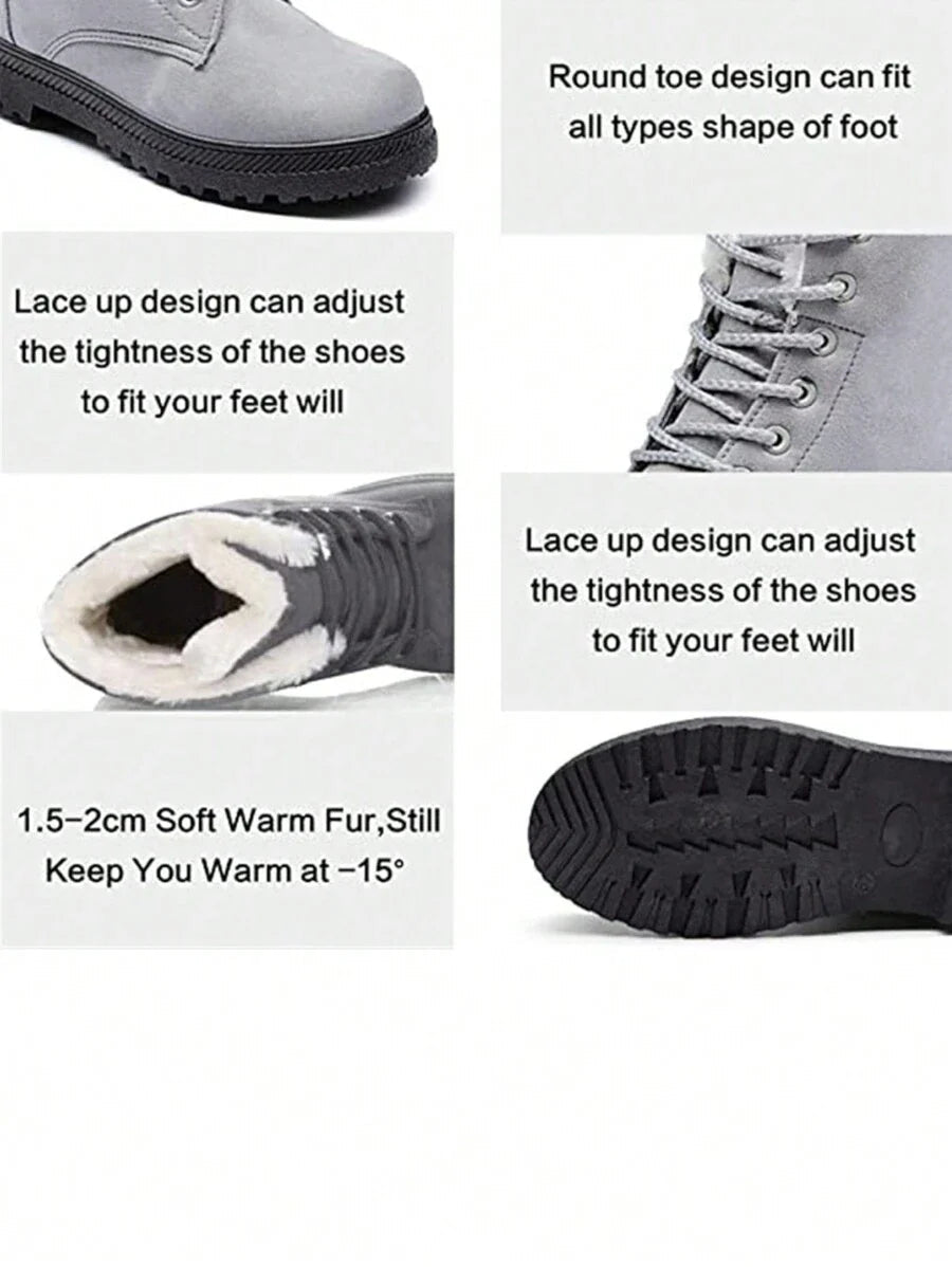 Leichte warme Damen-Winterstiefel