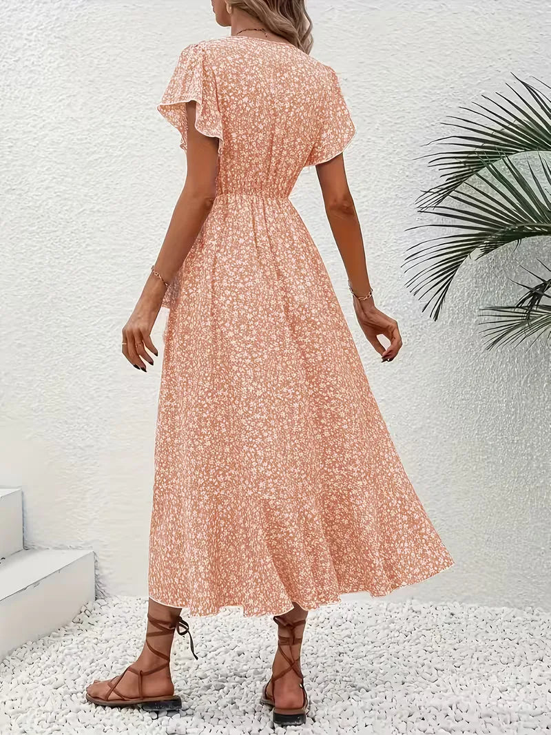 Florales Wickelkleid