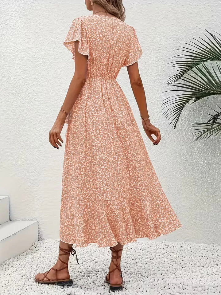 Florales Wickelkleid
