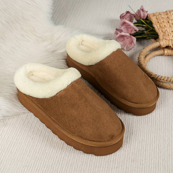 Gemütliche Damen-Hausschuhe mit Fleece-Futter zum Hineinschlüpfen