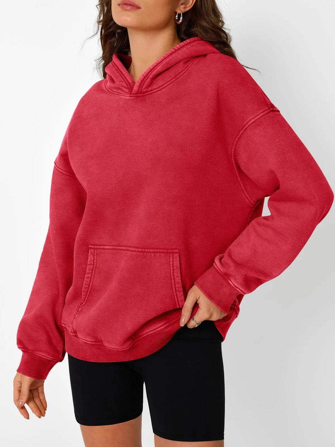 Übergroßer Pullover mit Acid-Wash-Effekt