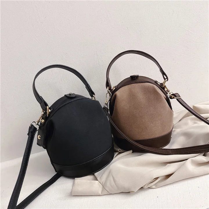 Retro Chic Eimer-Schulterhandtasche