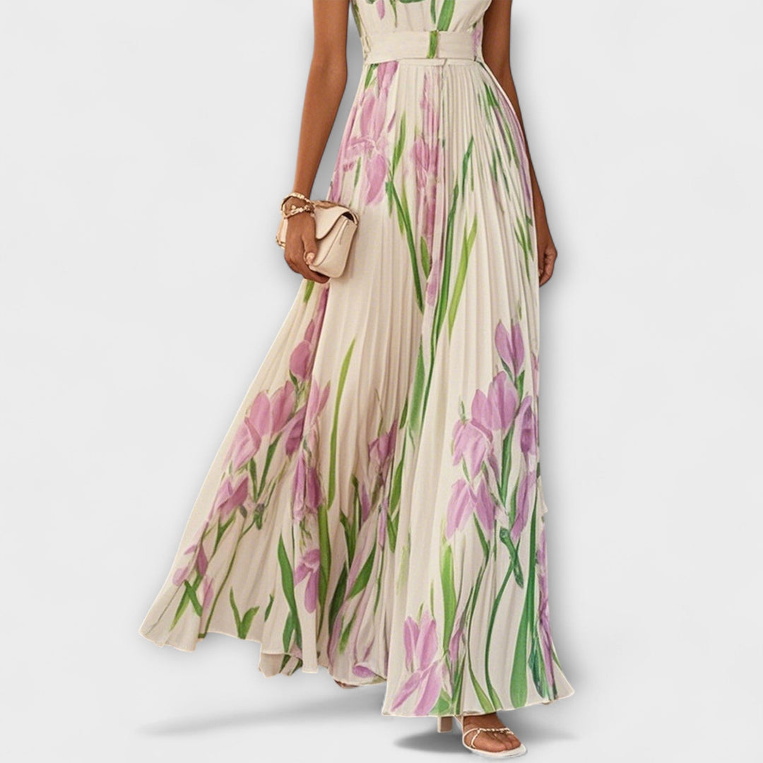 Fließendes Chiffon-Maxikleid für Damen