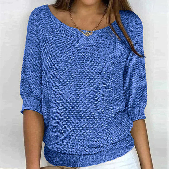 Gemütlicher schicker Strickpullover für den Alltag