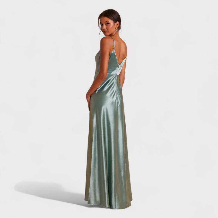 Damen Satin Unterkleid