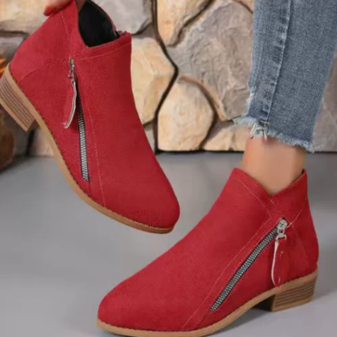 Schicke Leder-Stiefeletten für den Alltagstil