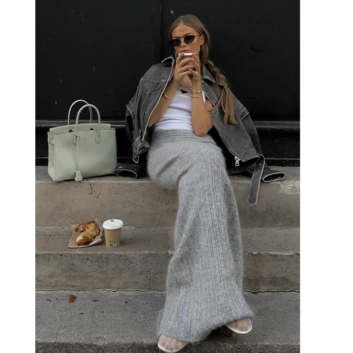 Classic black leather biker jacket 