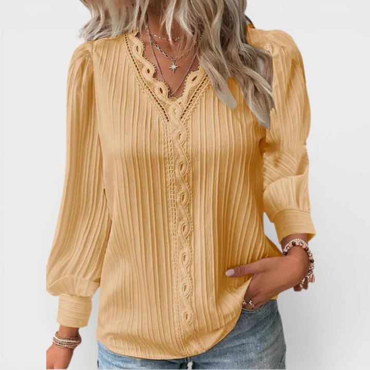Elegante Damenpullover-Bluse