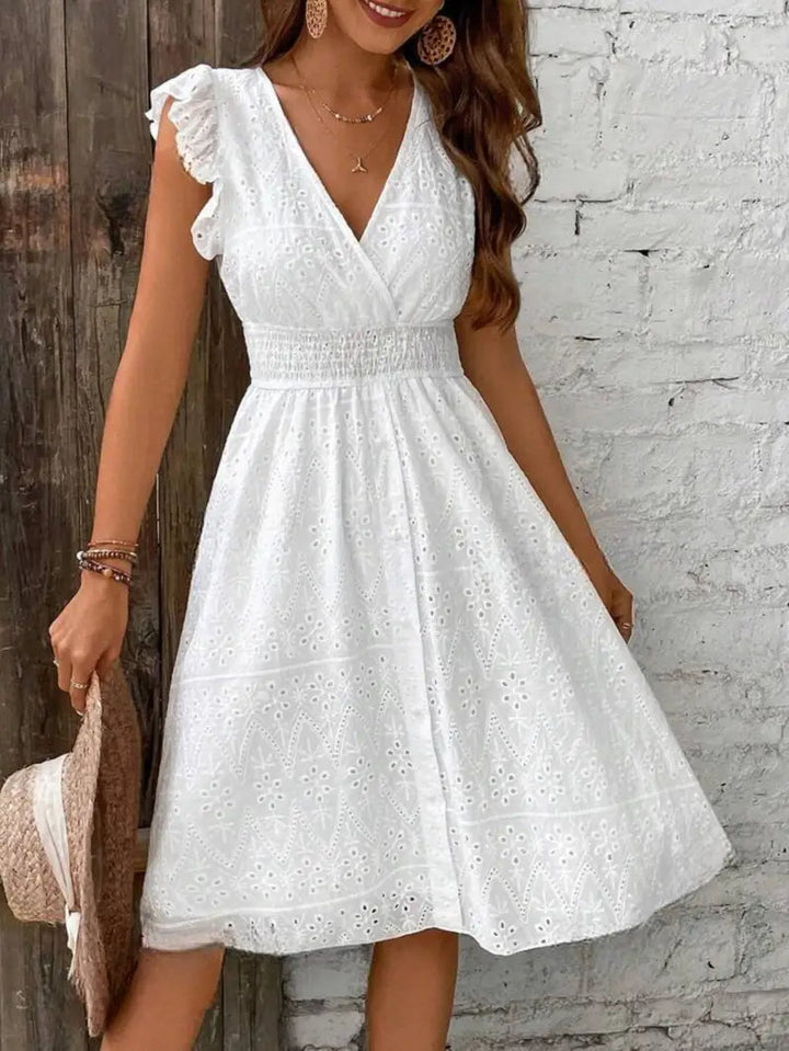 Kleid mit Flatterärmeln