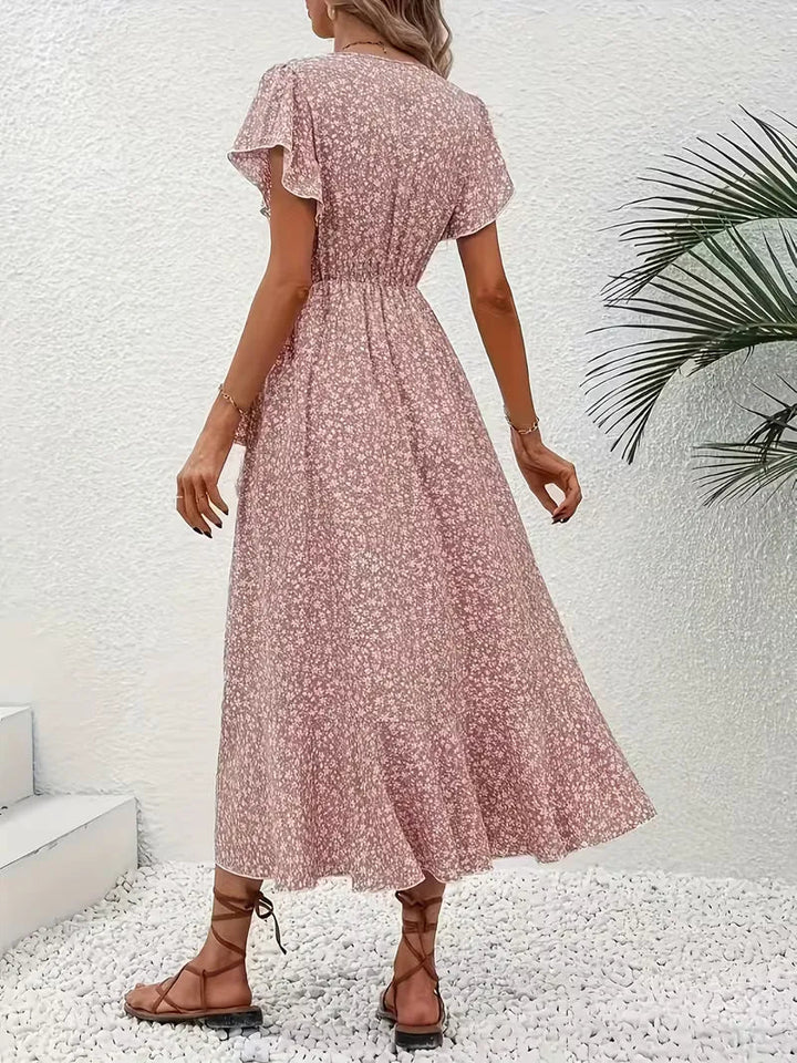 Florales Wickelkleid