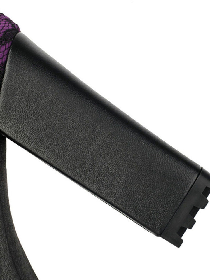 Vintage Spitzen-Plateau-Stiefeletten mit klobigen Absätzen