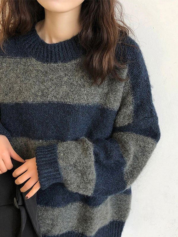 Gemütlicher Eleganter Oversize Strickpullover für Damen