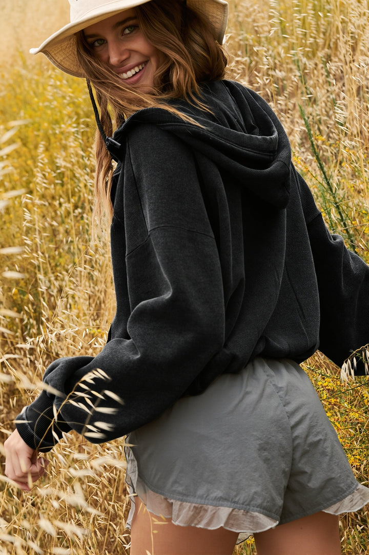 Rückansicht des sportlichen Damen-Sweatshirts