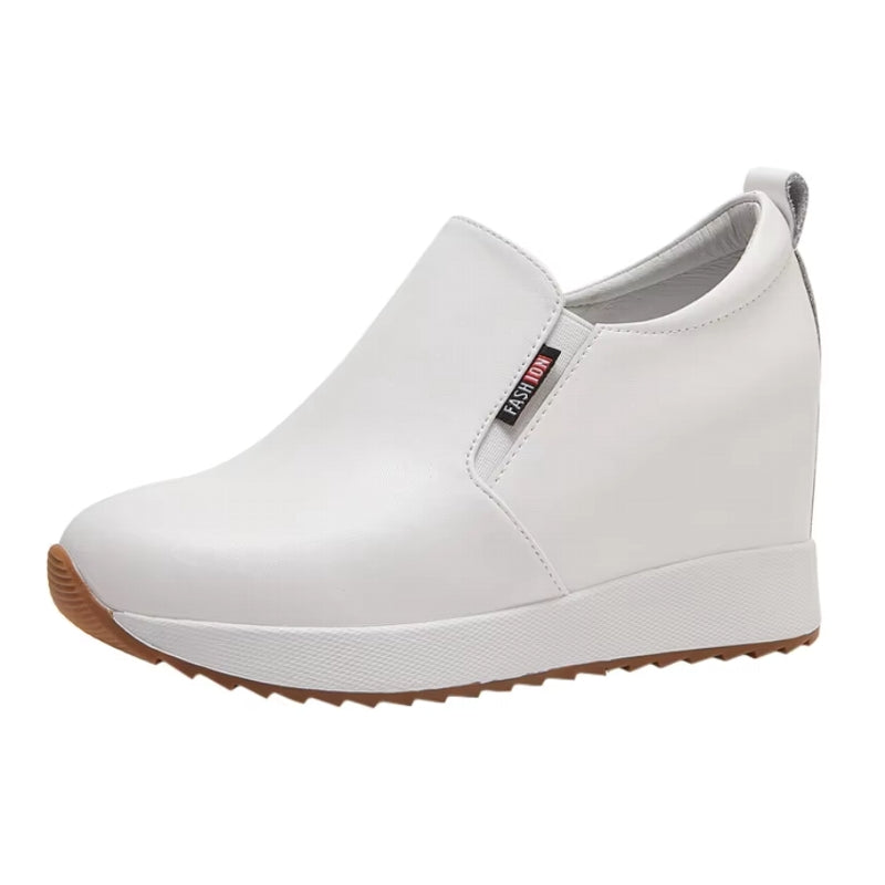 Schicke echte Leder-Stiefeletten mit Blockabsatz