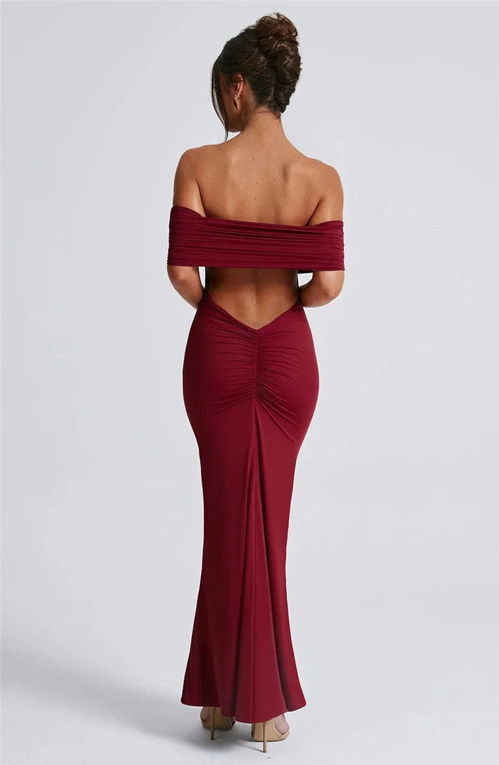 Sexy trägerloses, rückenfreies Maxikleid für Damen