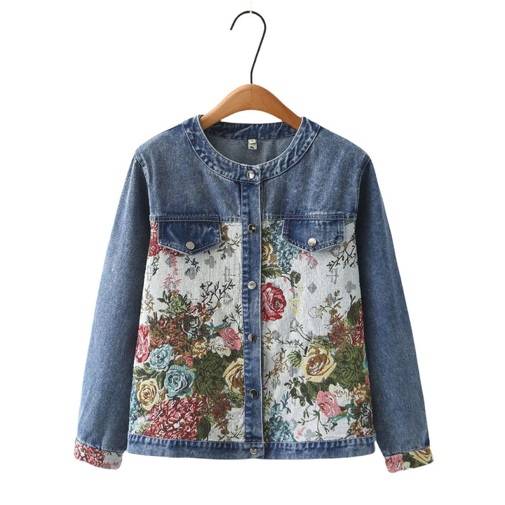 Dagmar® | Denimjacke mit Blumenstickerei