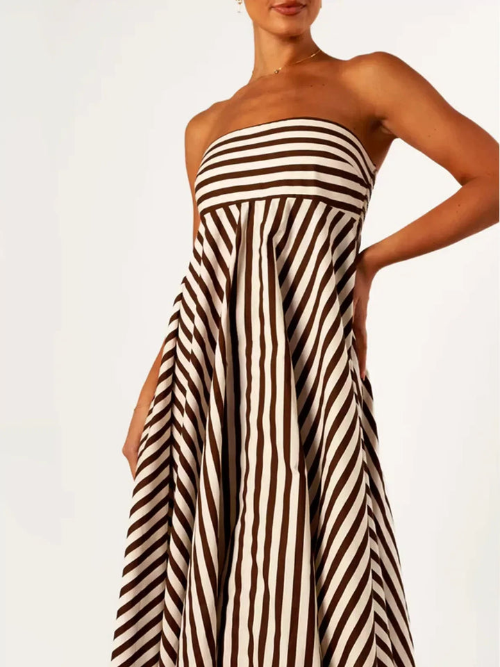 Nocturnal Charm gerafftes Maxikleid für Damen