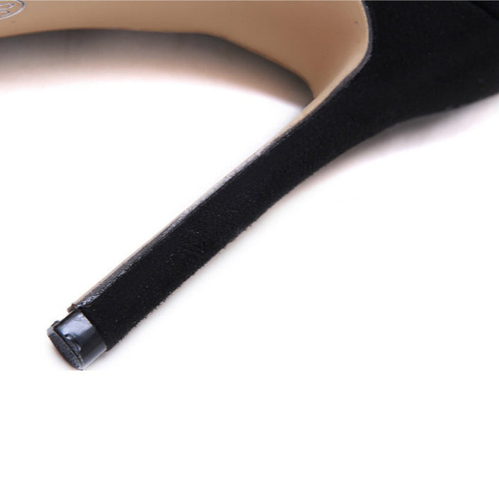 Funkelnde Kunstdiamant Overknee-Stiefel