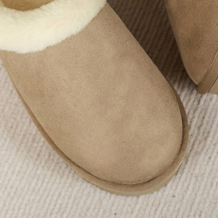 Gemütliche Damen-Hausschuhe mit Fleece-Futter zum Hineinschlüpfen