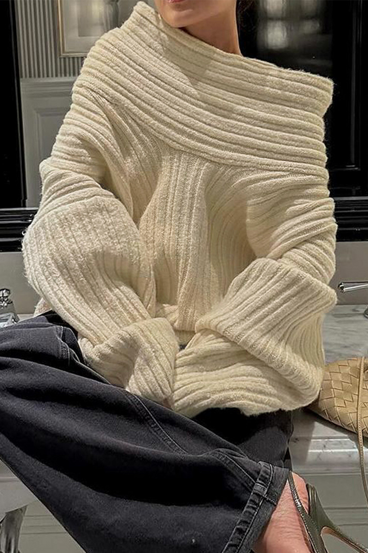 Gemütlicher grob gestrickter Wintersweater