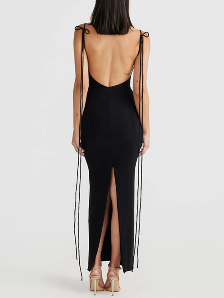 Ärmelloses Bodycon-Maxikleid mit elegantem, bodenlangem Schnitt