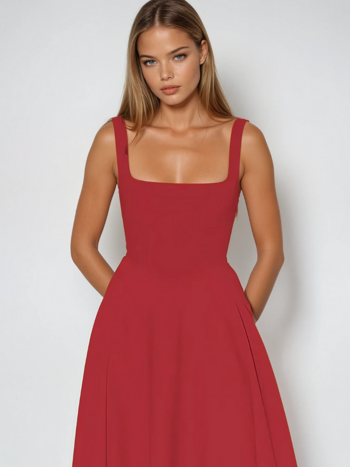Klassisches Midi-Kleid für Damen