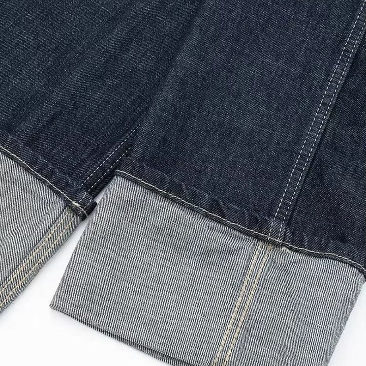 Damen Vintage Kurz geschnittene Jeansjacke