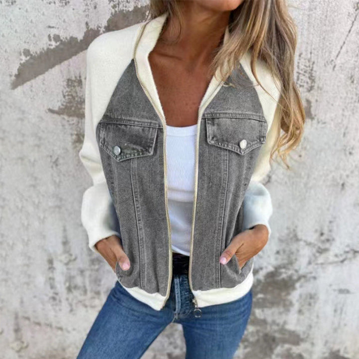 Klassische Freizeit-Damen-Jeansjacke