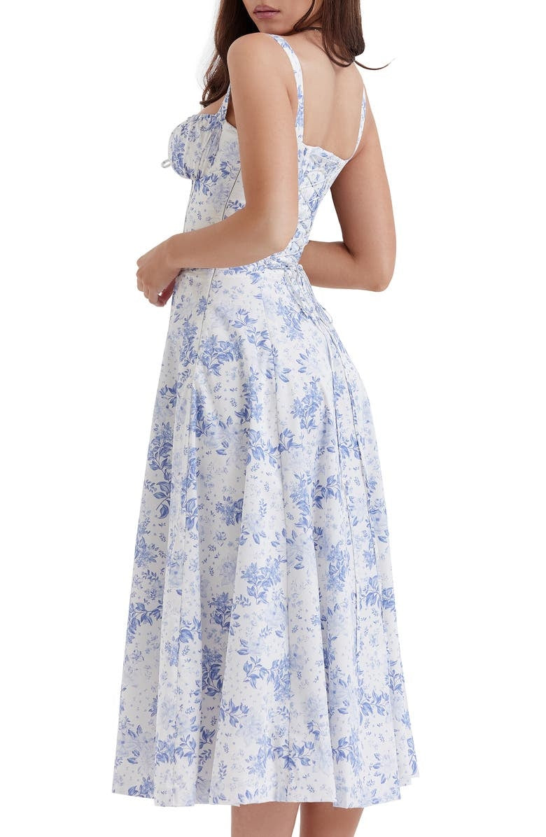 Florales Bustier-Bauchformer Bodycon-Kleid