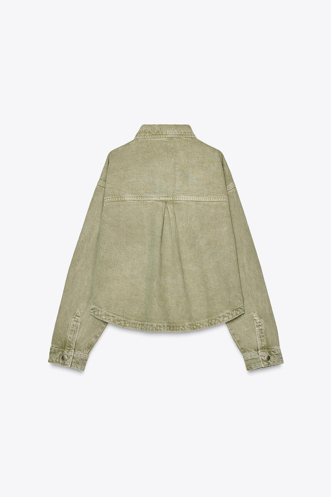 Klassische Khaki-Jeansjacke für den Alltagsstil