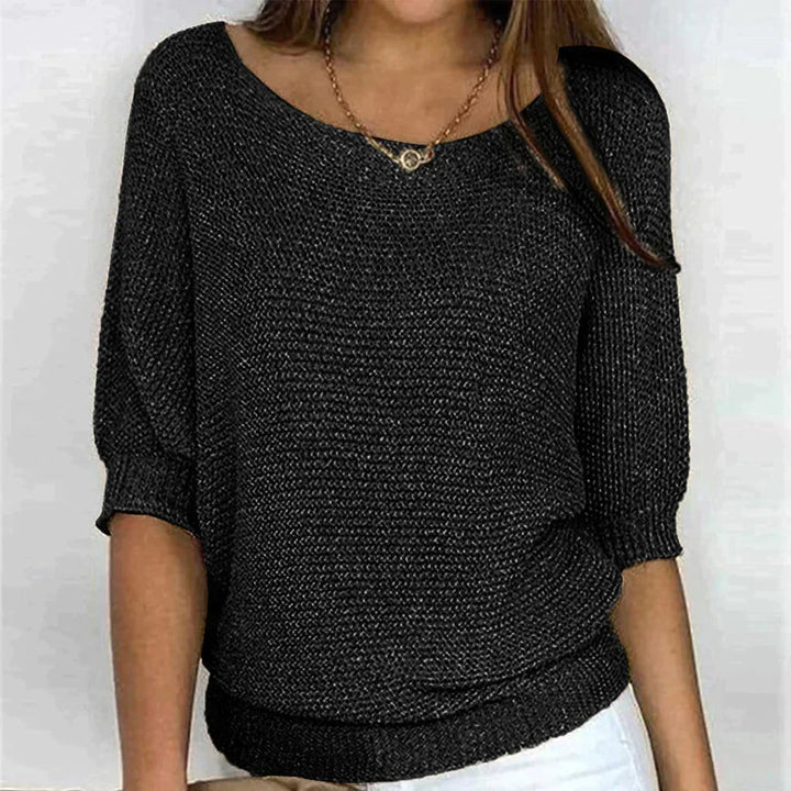 Gemütlicher schicker Strickpullover für den Alltag