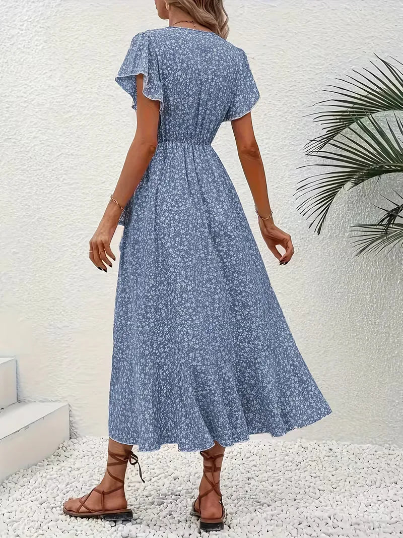 Florales Wickelkleid