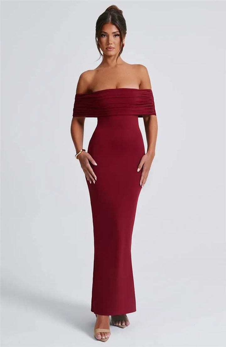 Sexy trägerloses, rückenfreies Maxikleid für Damen