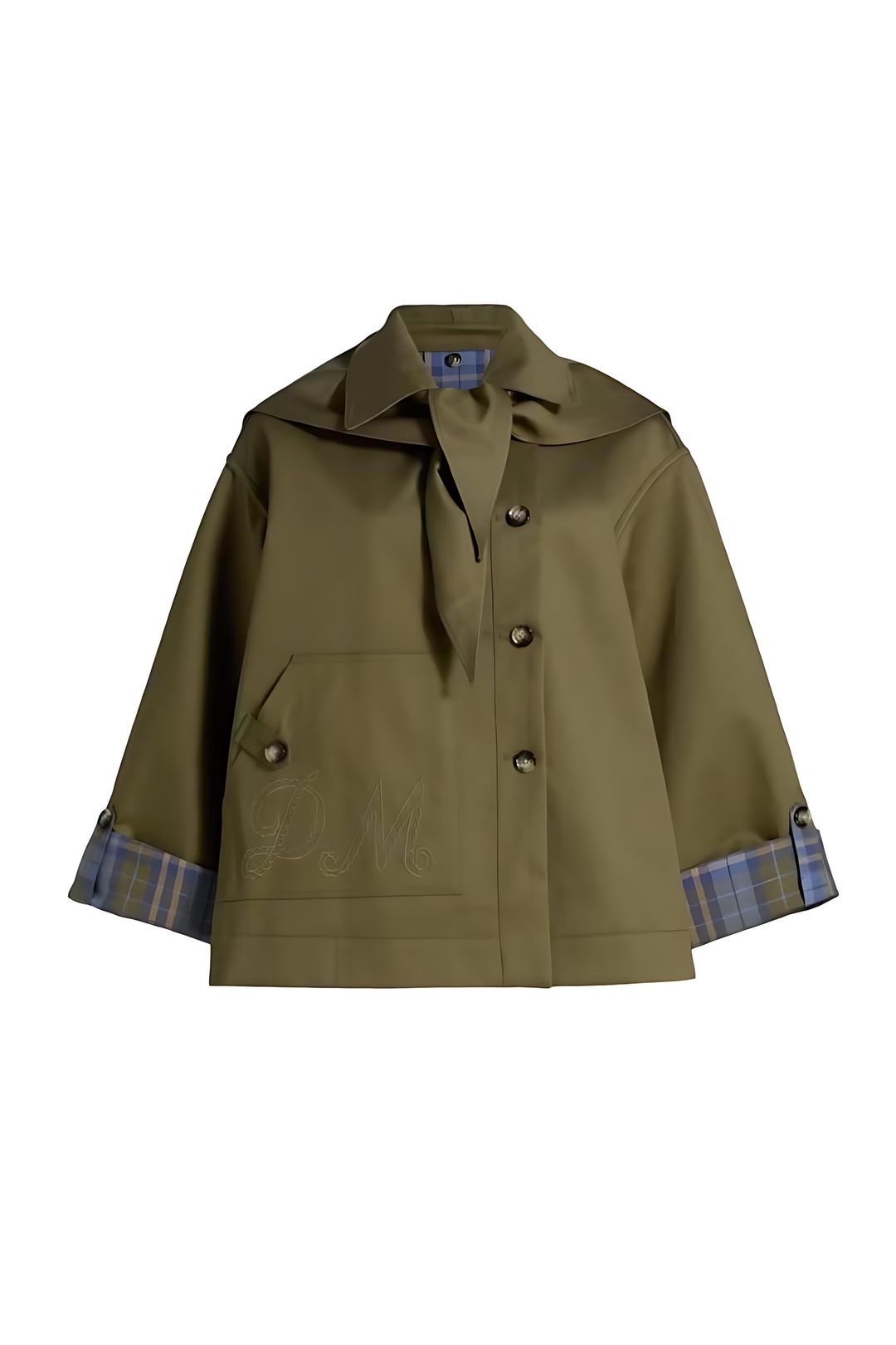 Wendbarer Crop-Trenchcoat – Schicker Lagenlook