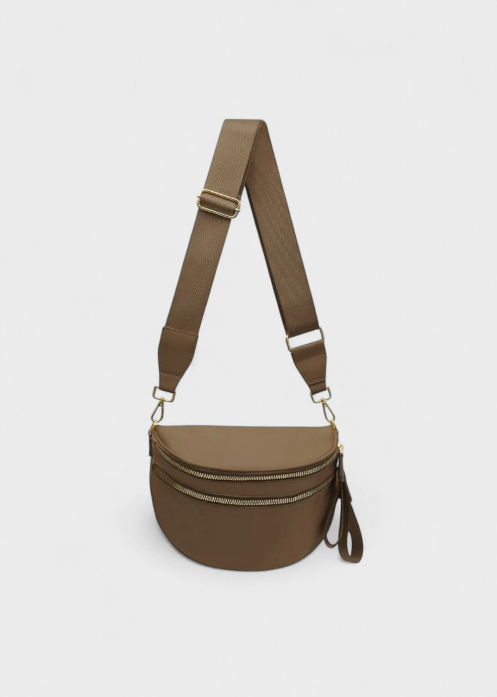 Elegante Gürteltasche aus echtem Leder für freihändige Mode