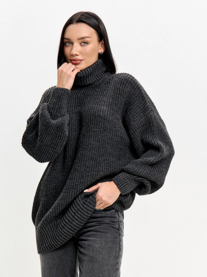 Damen Rollkragenpullover Aus Weichem Strick