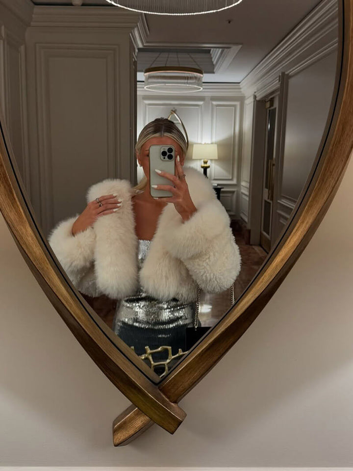 Übergroße Kapuzen-Winterjacke für Damen