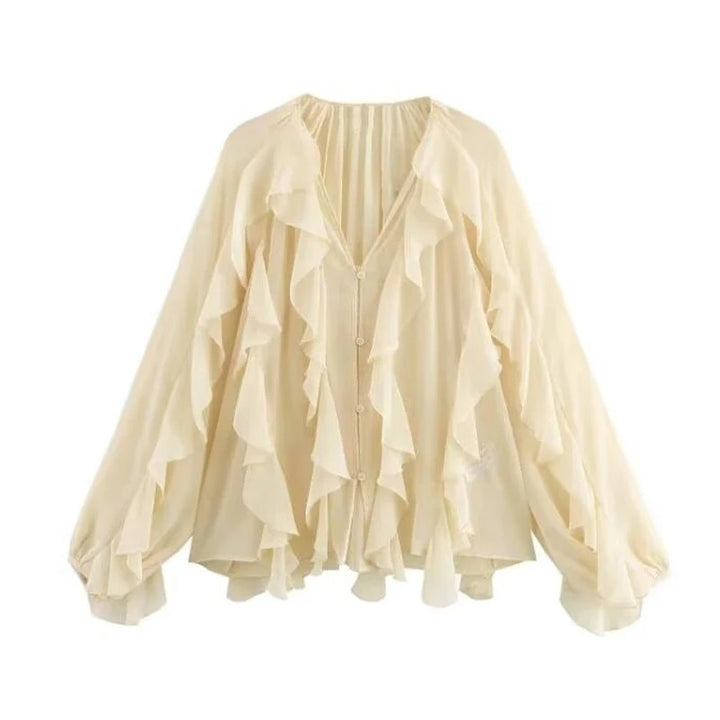 Traudel® | Luftige Chiffon-Bluse mit Volants