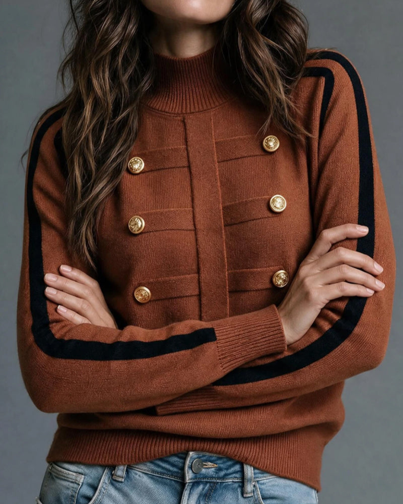 Damenpullover mit Farbblockdesign für vielseitige Outfits