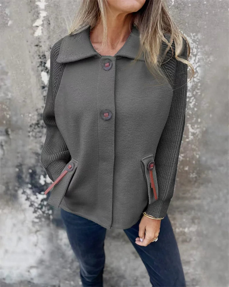 Gemütliche leichte Damenjacke für Herbst und Winter