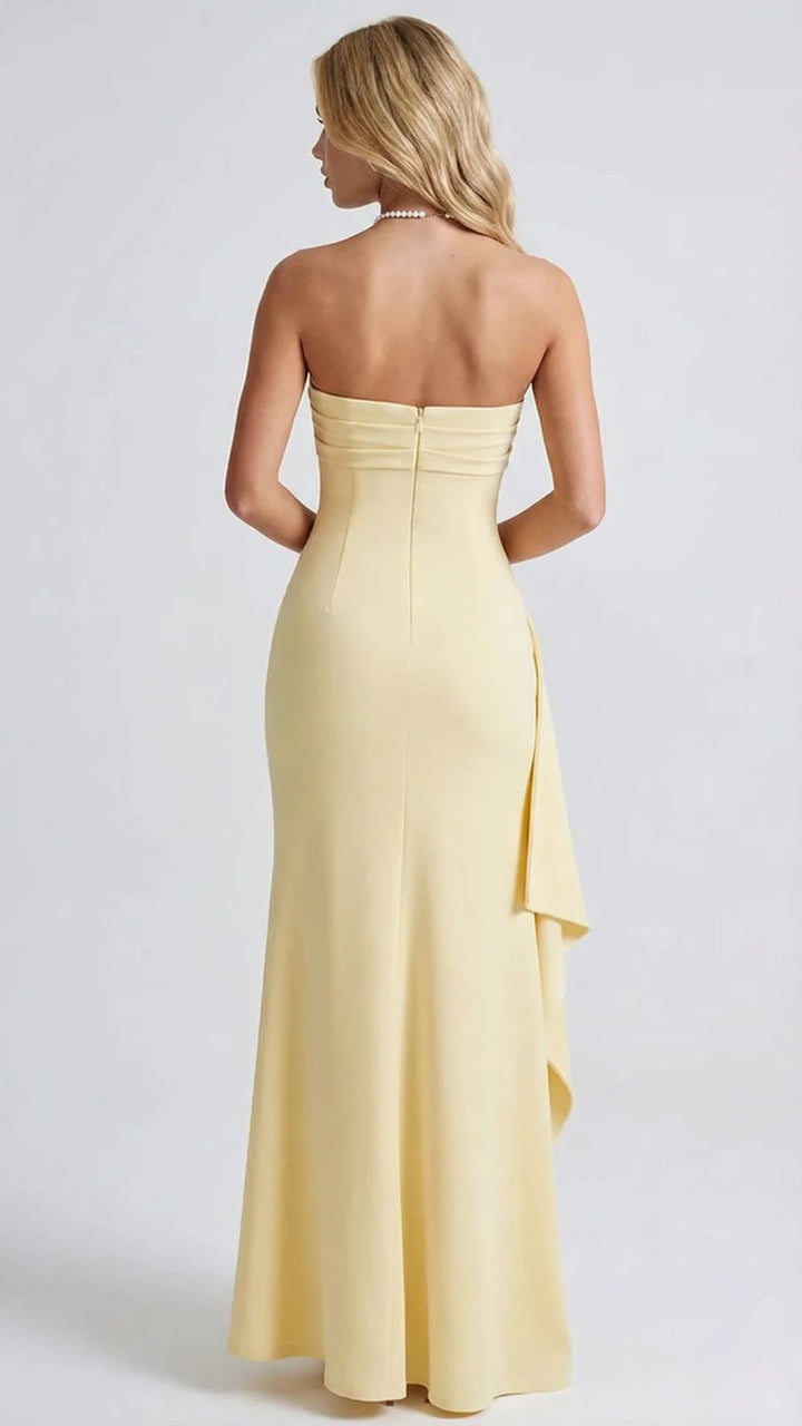 Cora ärmelloses Maxikleid mit seitlichen Schlitzen
