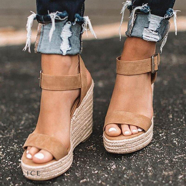 Keilsandalen für Damen Sommermode Schuhwerk