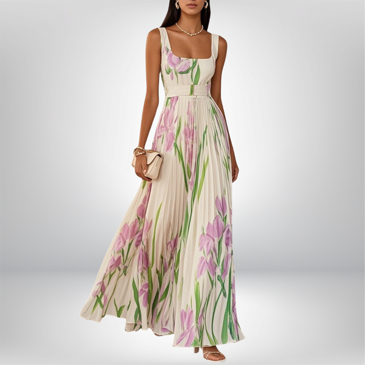 Fließendes Chiffon-Maxikleid für Damen
