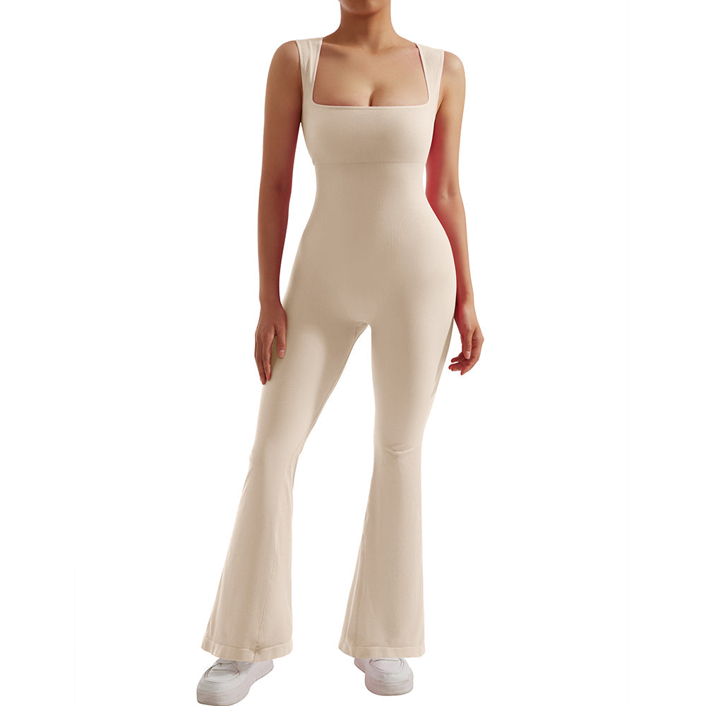 Ärmelloser figurbetonter Stretch-Jumpsuit