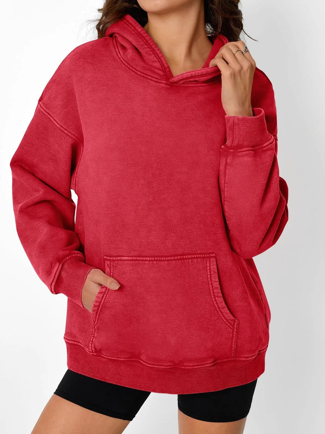 Übergroßer Pullover mit Acid-Wash-Effekt