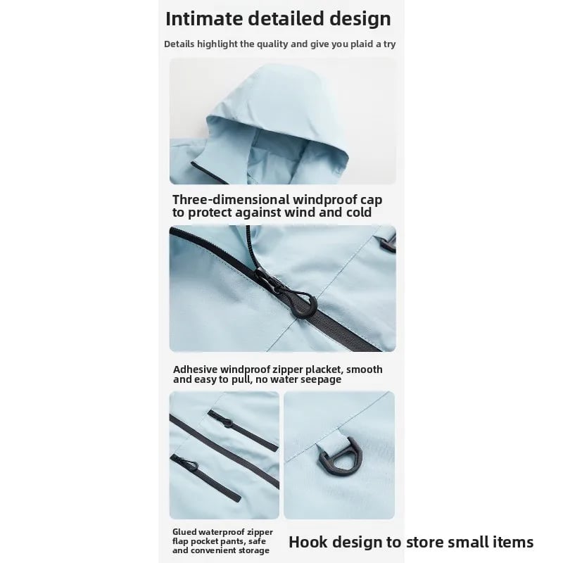 Wasserdichte Jacke für Outdoor-Abenteuer und den Stadtverkehr