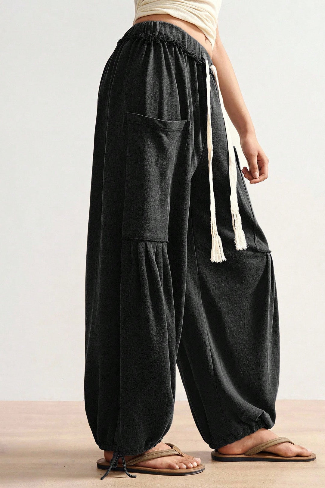 Damen Wide-Leg-Hose mit fließender Passform für Alltag und Freizeit