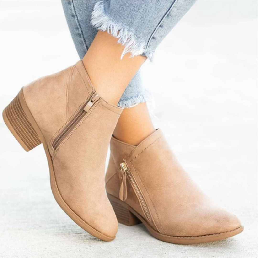 Schicke Leder-Stiefeletten für den Alltagstil