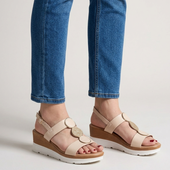 Modische Keilabsatz-Komfortsandalen für Damen