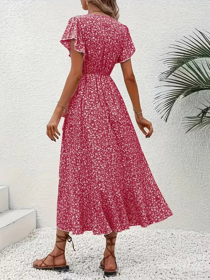 Florales Wickelkleid